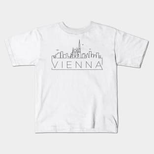 Vienna Minimal Skyline Kids T-Shirt